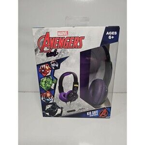 MARVEL Avengers Kid Safe Volume Limiting Headphones NEW SEALED Black Panther